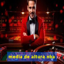 media de altura nba